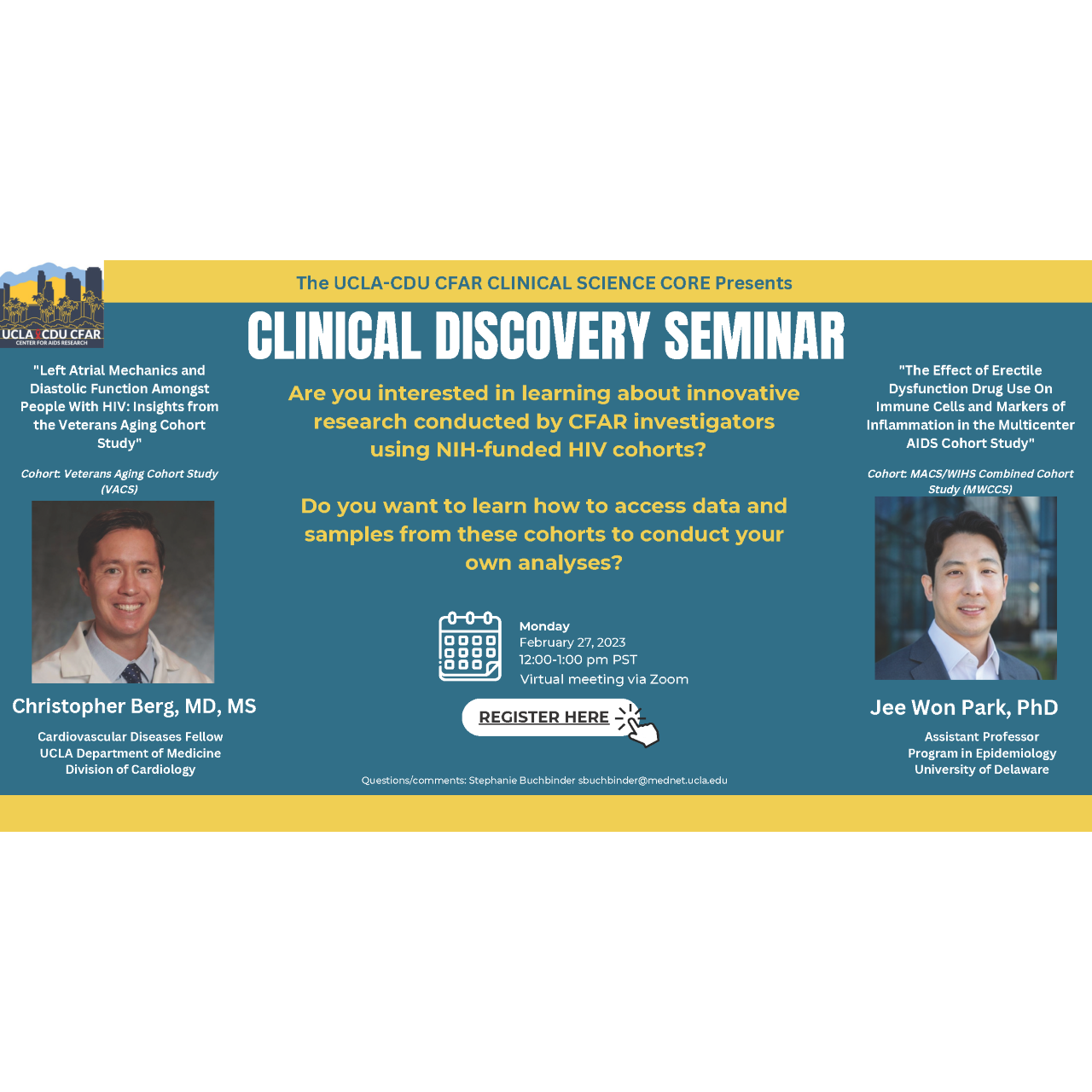 Clinical Discovery Seminar Monday, February 27th