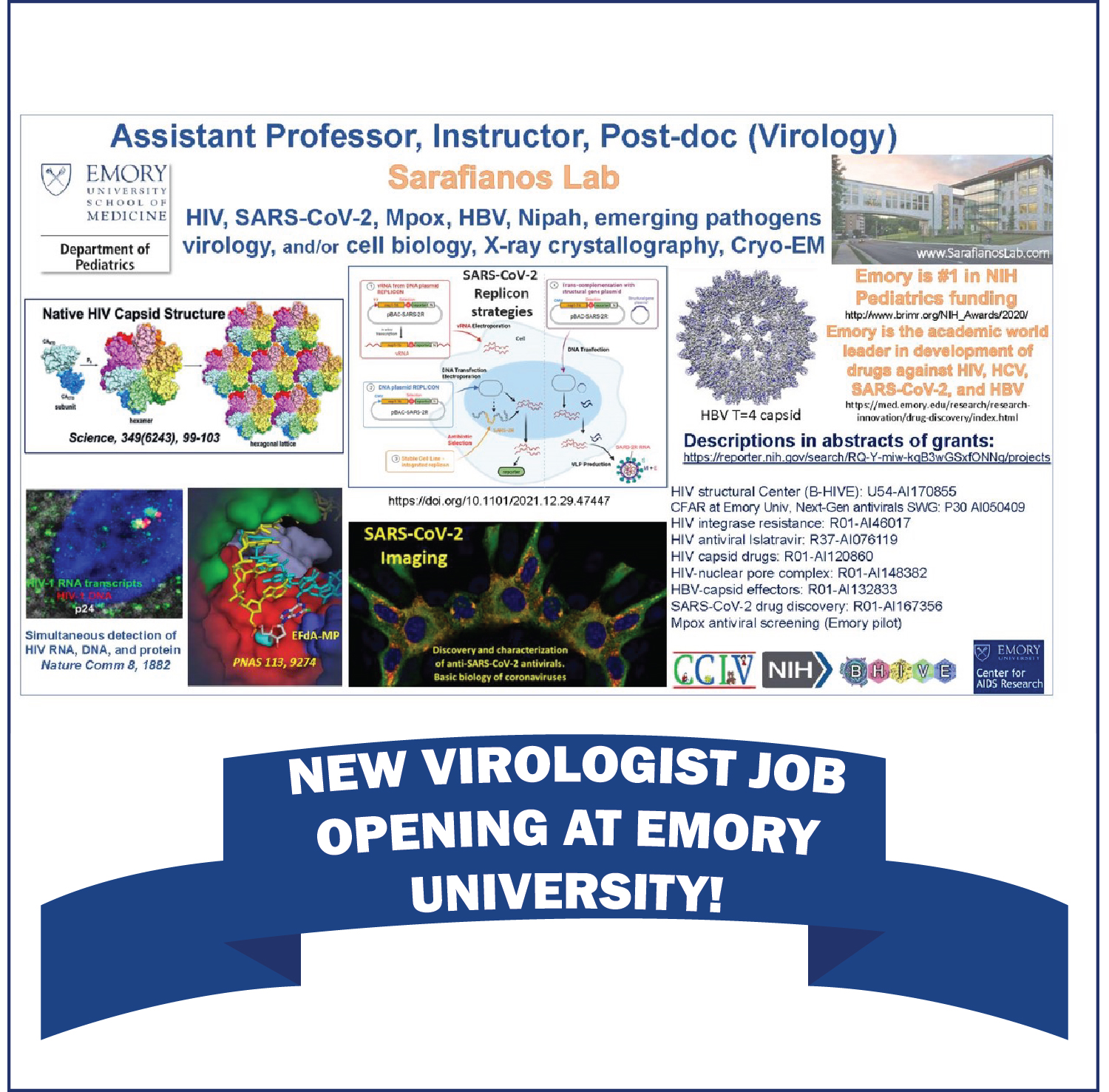 Virologist Job Opening at Emory University